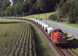 [Martizug unterwegs nach Oensingen, für den Weitertransport nach Porrentruy.]