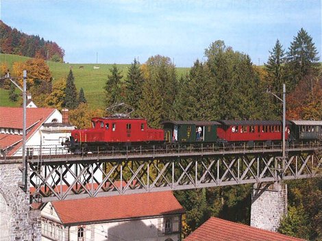 [Bachtel-Rundfahrt mit De 6/6 und historische Wagen am 11. Oktober 2008.]