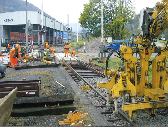 [Gleisumbau Bahnübergang Maiacker]